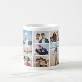 Erstellen Sie Ihre eigene 7 FotoCollage Kaffeetasse