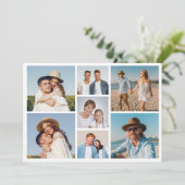 Erstellen Sie Ihre eigene 7 FotoCollage Karte (Stehend Vorderseite)