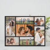 Erstellen Sie Ihre eigene 7 FotoCollage Karte (Stehend Vorderseite)