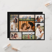 Erstellen Sie Ihre eigene 7 FotoCollage Karte (Vorderseite/Rückseite Beispiel)