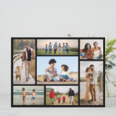 Erstellen Sie Ihre eigene 7 FotoCollage Karte (Stehend Vorderseite)