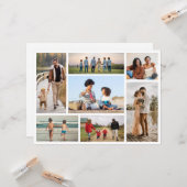 Erstellen Sie Ihre eigene 7 FotoCollage Karte (Vorderseite/Rückseite Beispiel)