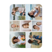 Erstellen Sie Ihre eigene 7 FotoCollage Magnet (Vertikal)