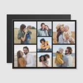 Erstellen Sie Ihre eigene 7 Fotocollage Magnetkart Magnetkarte (Vorne/Hinten)