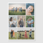 Erstellen Sie Ihre eigene 7 Fotocollage Magnetkart Magnetkarte (Vorderseite)