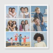 Erstellen Sie Ihre eigene 7 Fotocollage Magnetkart Magnetkarte (Vorderseite)
