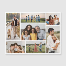 Erstellen Sie Ihre eigene 7 FotoCollage Magnetkarte