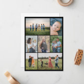 Erstellen Sie Ihre eigene 7 FotoCollage Mitteilungskarte (Vorderseite/Rückseite Beispiel)