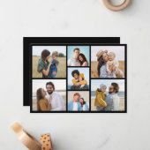 Erstellen Sie Ihre eigene 7 FotoCollage Mitteilungskarte (Vorderseite/Rückseite Beispiel)