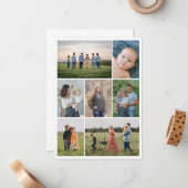 Erstellen Sie Ihre eigene 7 FotoCollage Mitteilungskarte (Vorderseite/Rückseite Beispiel)