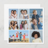 Erstellen Sie Ihre eigene 7 FotoCollage Mitteilungskarte (Vorne/Hinten)
