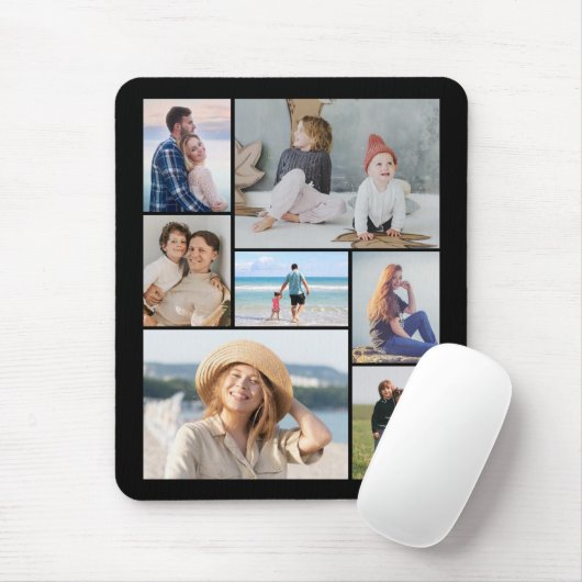 Erstellen Sie Ihre eigene 7 FotoCollage Mousepad (Mit Mouse)
