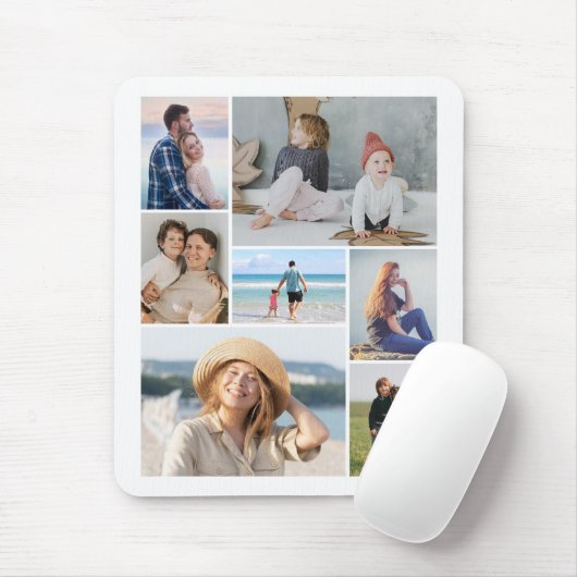 Erstellen Sie Ihre eigene 7 FotoCollage Mousepad (Mit Mouse)