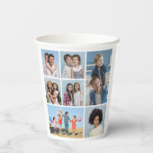 Erstellen Sie Ihre eigene 7 FotoCollage Pappbecher (Rückseite)