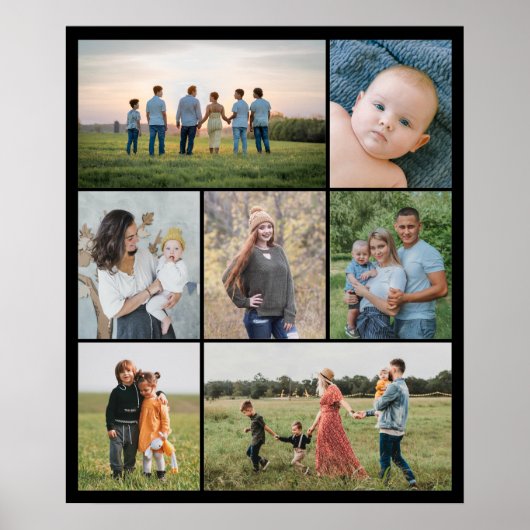 Erstellen Sie Ihre eigene 7 FotoCollage Poster (Vorne)
