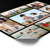 Erstellen Sie Ihre eigene 7 FotoCollage Poster (Ecke)