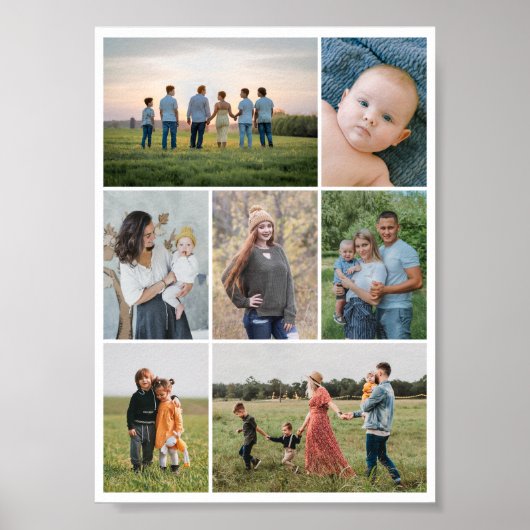 Erstellen Sie Ihre eigene 7 FotoCollage Poster (Vorne)