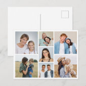 Erstellen Sie Ihre eigene 7 FotoCollage Postkarte (Vorne/Hinten)