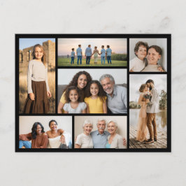 Erstellen Sie Ihre eigene 7 FotoCollage Postkarte