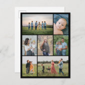 Erstellen Sie Ihre eigene 7 FotoCollage Postkarte (Vorne/Hinten)