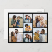 Erstellen Sie Ihre eigene 7 FotoCollage Postkarte (Vorne/Hinten)