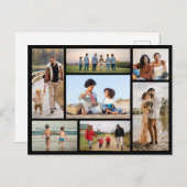 Erstellen Sie Ihre eigene 7 FotoCollage Postkarte (Vorne/Hinten)