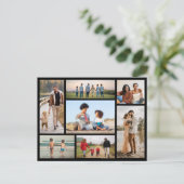 Erstellen Sie Ihre eigene 7 FotoCollage Postkarte (Stehend Vorderseite)