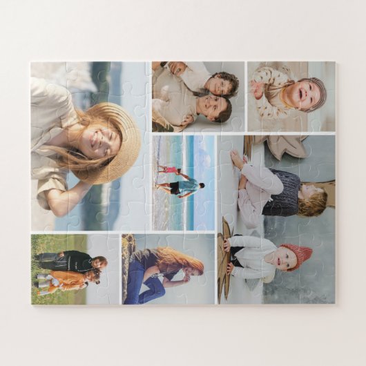 Erstellen Sie Ihre eigene 7 FotoCollage Puzzle (Horizontal)