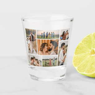 Erstellen Sie Ihre eigene 7 FotoCollage Schnapsglas