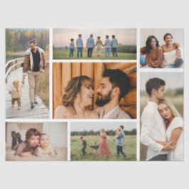 Erstellen Sie Ihre eigene 7 FotoCollage Seidenpapier