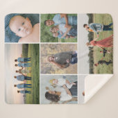 Erstellen Sie Ihre eigene 7 FotoCollage Sherpadecke (Vorderseite (Horizontal))