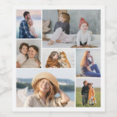 Erstellen Sie Ihre eigene 7 FotoCollage Weinetikett (Einzelnes Label)