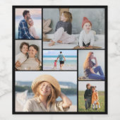 Erstellen Sie Ihre eigene 7 FotoCollage Weinetikett (Einzelnes Label)