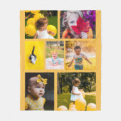 Erstellen Sie Ihre eigene 7 Fotomaterial Gelb Fleecedecke (Vorderseite)