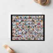 Erstellen Sie Ihre eigene 80-Bild-Collage bearbeit Mitteilungskarte (Vorderseite/Rückseite Beispiel)