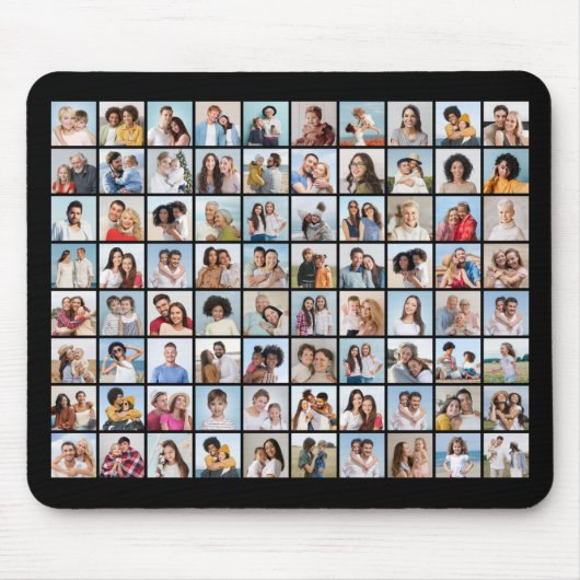 Erstellen Sie Ihre eigene 80-Bild-Collage bearbeit Mousepad (Vorne)
