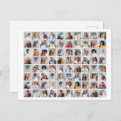 Erstellen Sie Ihre eigene 80-Bild-Collage bearbeit Postkarte (Vorne/Hinten)