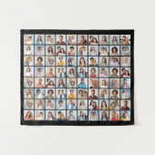 Erstellen Sie Ihre eigene 80-Bild-Collage bearbeit Wandteppich (Vorderseite (Horizontal))