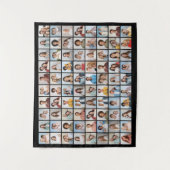 Erstellen Sie Ihre eigene 80-Bild-Collage bearbeit Wandteppich (Vorderseite)