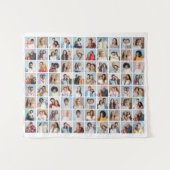 Erstellen Sie Ihre eigene 80-Bild-Collage bearbeit Wandteppich (Vorderseite (Horizontal))