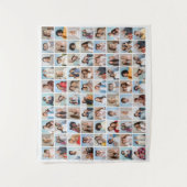 Erstellen Sie Ihre eigene 80-Bild-Collage bearbeit Wandteppich (Vorderseite)