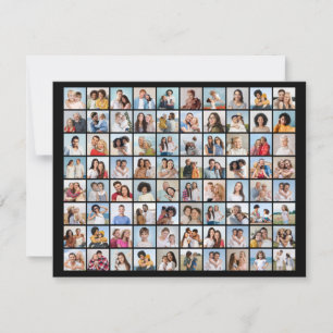 Erstellen Sie Ihre eigene 80 Foto-Collage, editier Mitteilungskarte