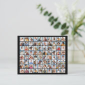 Erstellen Sie Ihre eigene 80 Foto Collage Grußkart (Stehend Vorderseite)