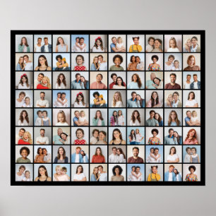 Erstellen Sie Ihre eigene 80-Foto-Collage Poster