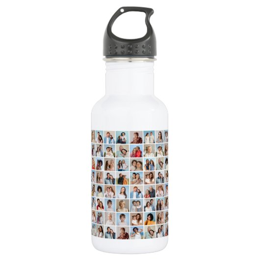 Erstellen Sie Ihre eigene 80-FotoCollage Edelstahlflasche (Vorderseite)