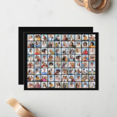 Erstellen Sie Ihre eigene 80-FotoCollage Mitteilungskarte (Vorderseite/Rückseite Beispiel)