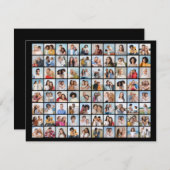 Erstellen Sie Ihre eigene 80-FotoCollage Mitteilungskarte (Vorne/Hinten)