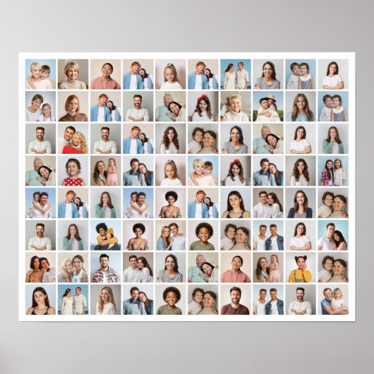 Erstellen Sie Ihre eigene 80-FotoCollage Poster (Vorne)