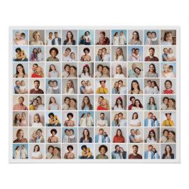 Erstellen Sie Ihre eigene 80-FotoCollage Poster