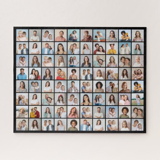 Erstellen Sie Ihre eigene 80-FotoCollage Puzzle (Horizontal)